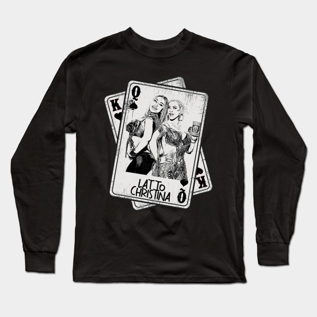 Retro Latto And Christina Card STYLE Long Sleeve T-Shirt by Slepet Anis